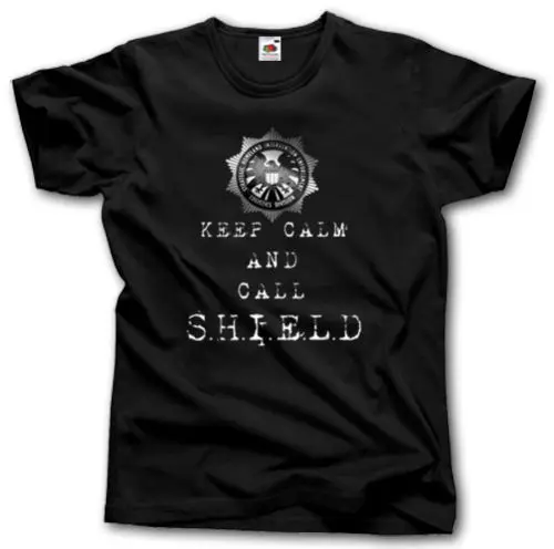 Сохраняйте спокойствие и позвоните агентам Щ. И. Т. д. Футболка S-XXXL SHIELD COULSON tv