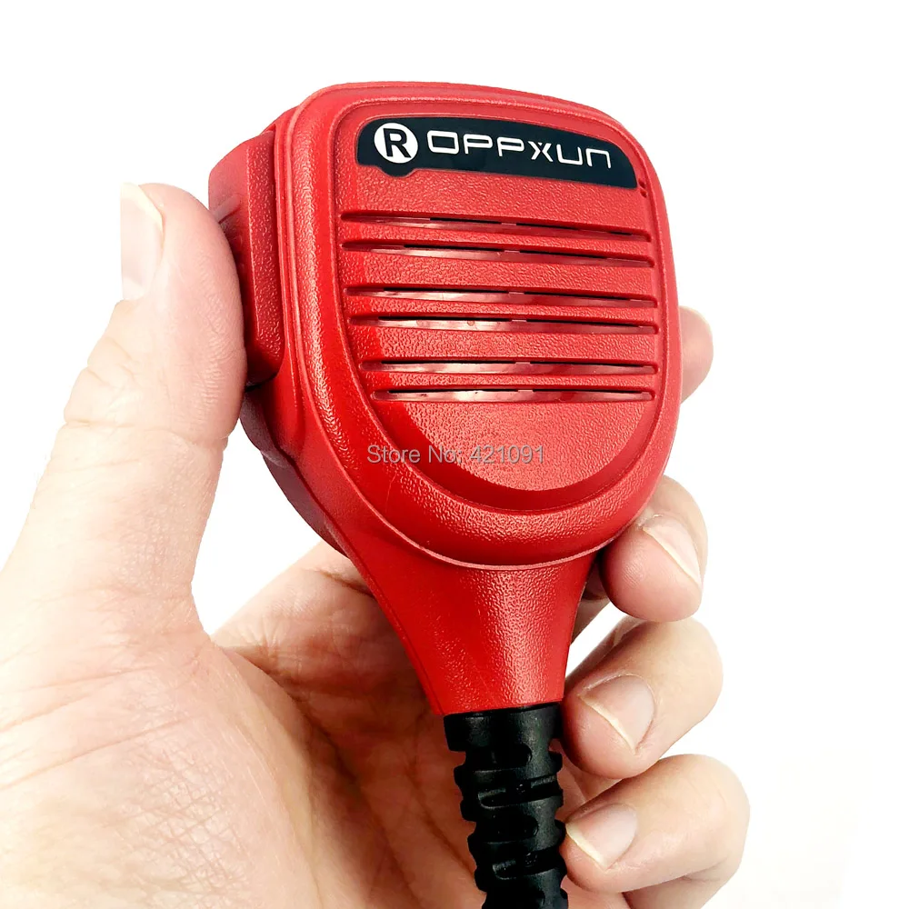 Красный ручной микрофон Динамик микрофон для Kenwood Tk-3107 Baofeng UV-5R BF-888s GT-3TP иди и болтай Walkie Talkie двухстороннее радио