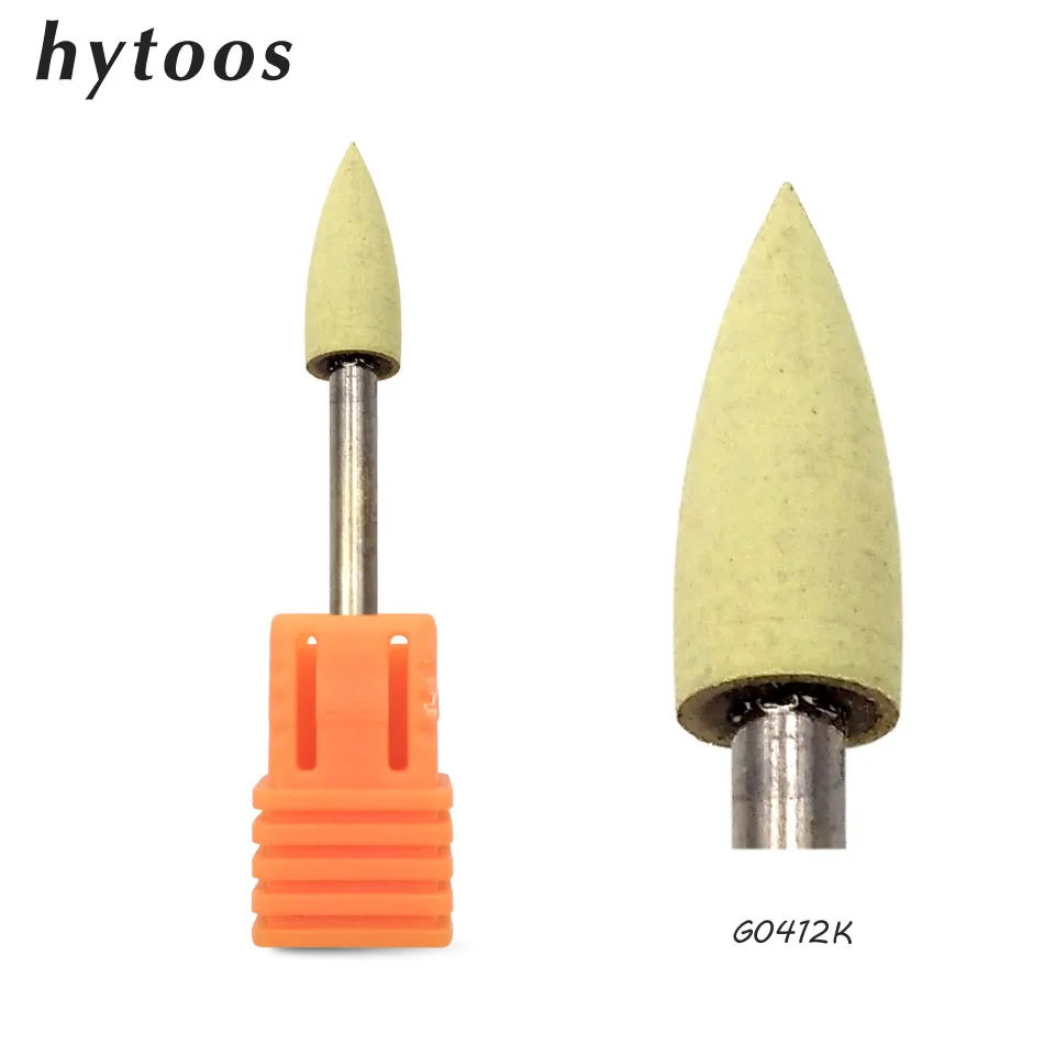 HYTOOS 4*12 мм конусное Силиконовое сверло 3/32 &quotроторные сверла для маникюра
