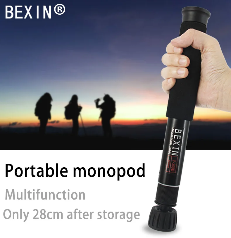 BEXIN выдвижной легкий портативный мини-монопод для камеры Телефон Стенд ручной unipod dslr камера Видео монопод для sony Canon
