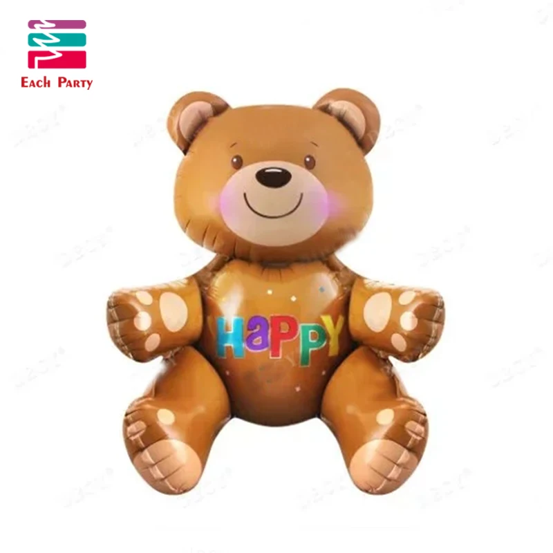 big 3D Bear foil balloons Classic Toys globos Helium balloon happy birthday balls inflatable toys baby shower party supplies