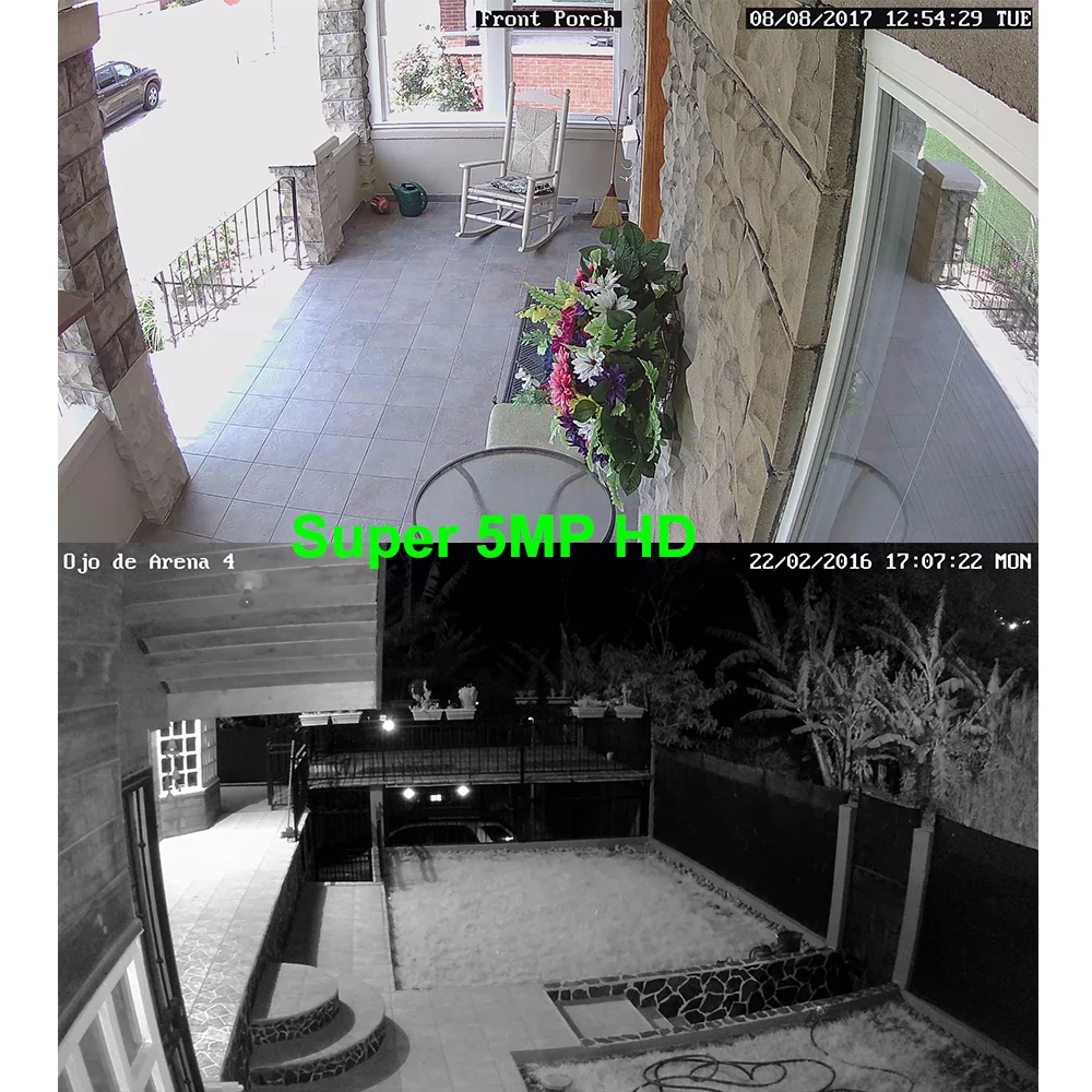 Techege H.265 4CH CCTV Системы 5MP 2592*1944 POE IP Камера Водонепроницаемый Onvif обнаружения