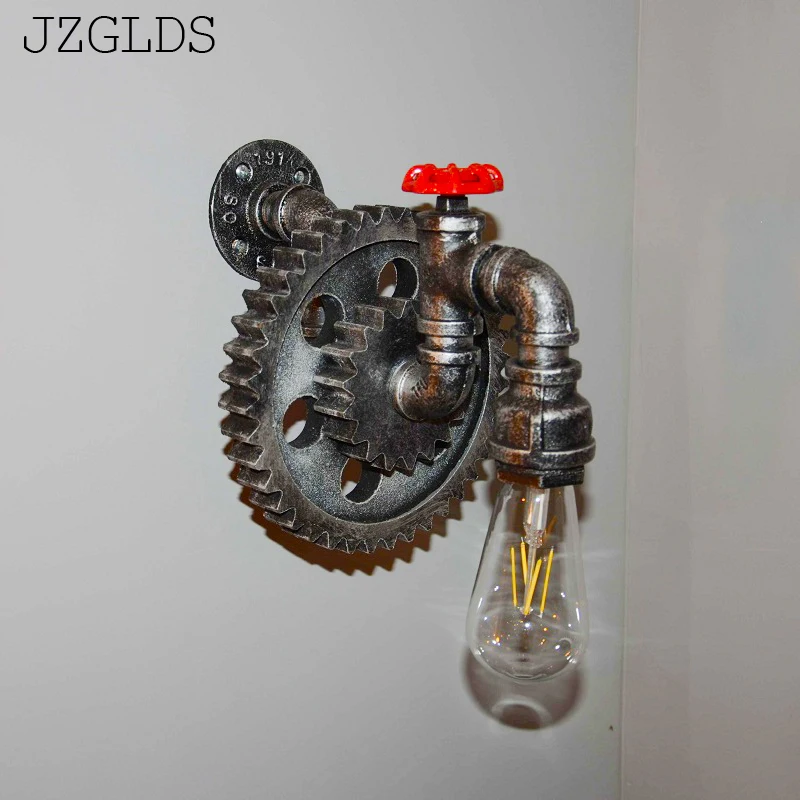 Винтажные Настенные светильники Лофт Промышленное колесо водопровод настенный