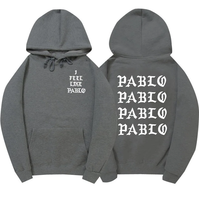 I feel like Paul Pablo Kanye West, мужская толстовка с капюшоном, мужская толстовка с капюшоном в стиле хип-хоп, уличная толстовка с капюшоном pablo, толстовка с капюшоном