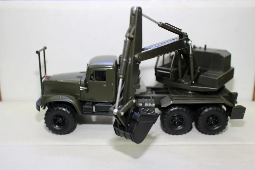 Редкая литая под давлением игрушечная модель 1:43, строительный сверхмощный грузовик, экскаватор для мальчика, подарок, украшение, коллекция