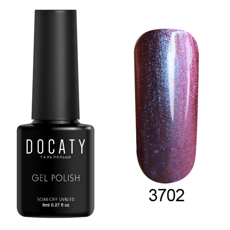 Docaty 12 цветов меняющий Гель лак для ногтей грунтовка дизайна отмачиваемый УФ