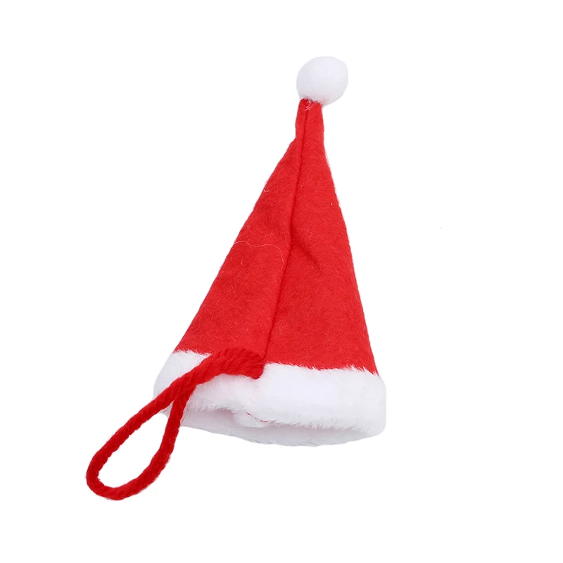 3 шт./лот милая Рождественская Мини шляпа для бутылок декоративная держатель