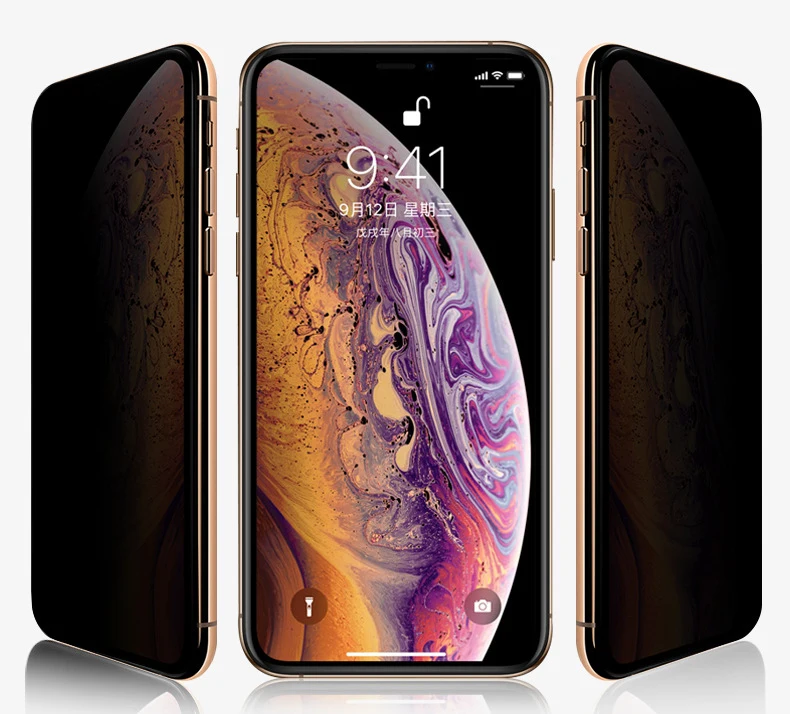 Защитное стекло для сохранения личной информации стекло для iPhone X XR XS MAX против царапин Закаленное стекло пленка на iPhone 6 6S 7 8 Plus протектор