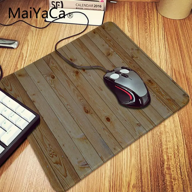 Игровой коврик для мыши MaiYaCa ноутбука с коричневой текстурой под дерево
