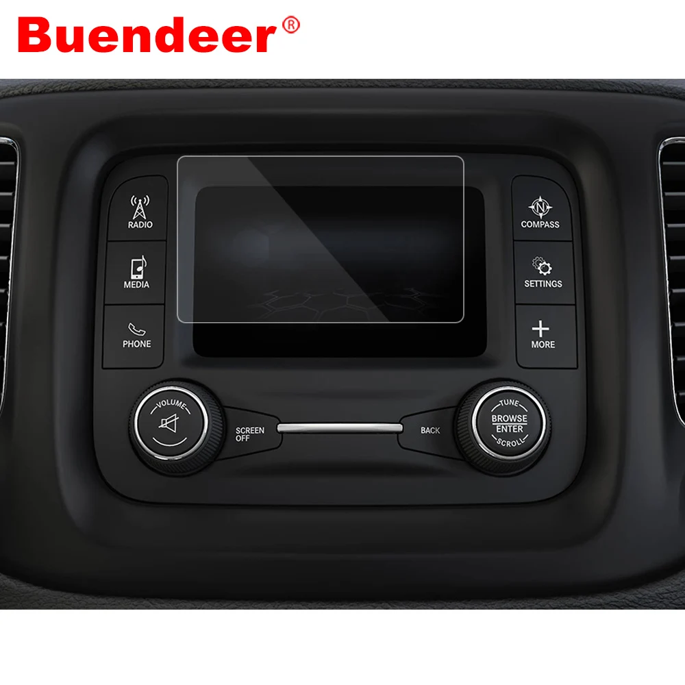 Защитная пленка для экрана автомобиля Buendeer 5 '񟭏 2018 Jeep Renegade 2019 Wrangler компаса GPS защитная пленка|Лепнина