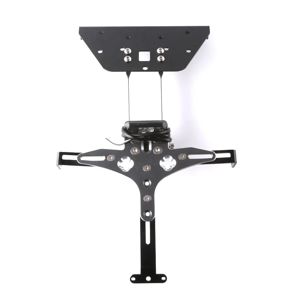 

6 Color For AK550 aluminum alloy retractable license plate rack motorcycle with light license plate rack turn signal