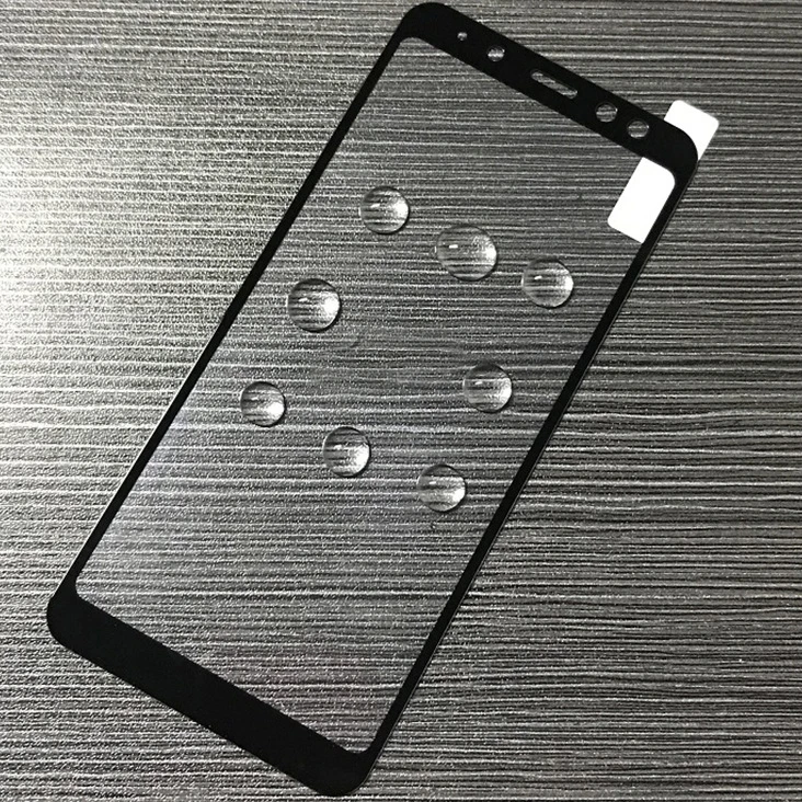 Закаленное стекло с полным покрытием для Samsung Galaxy A6 2018 SM A600F 2 шт. защитная пленка