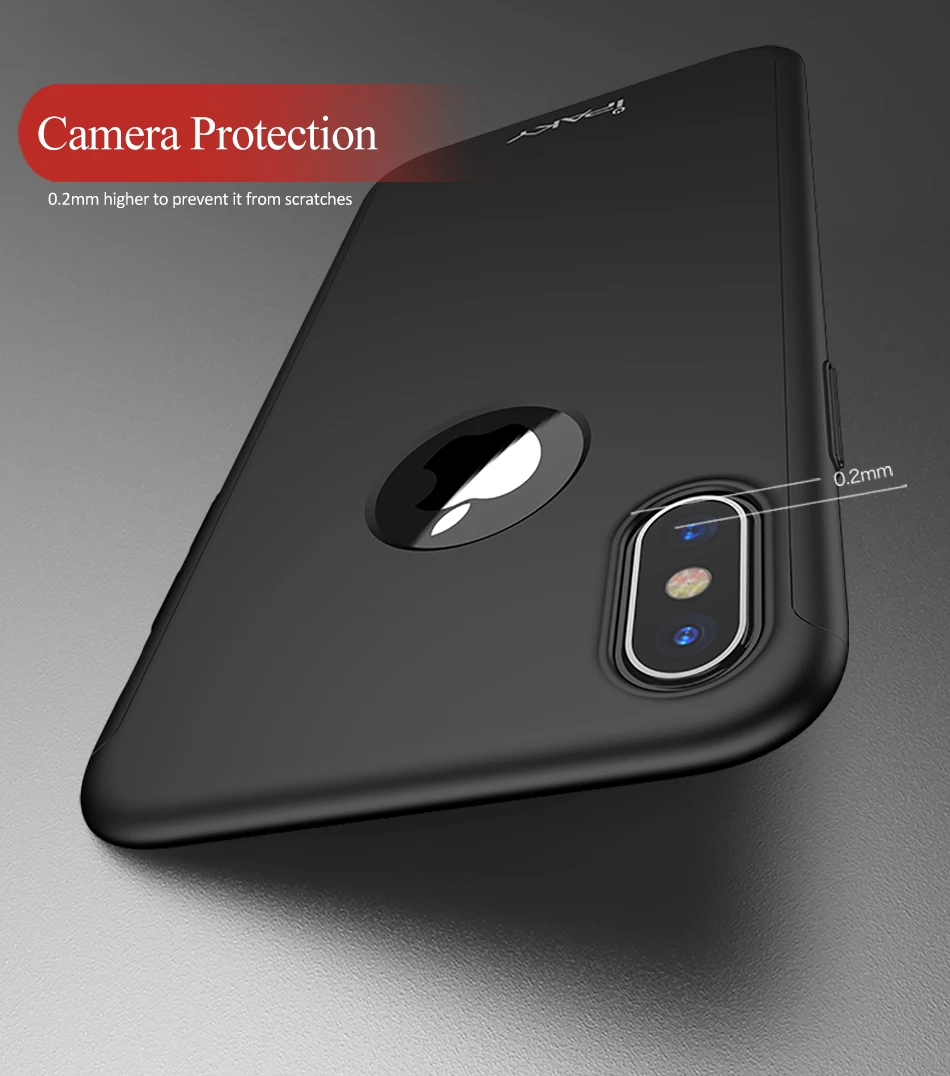 Для iphone x case Оригинал бренда iPaky 360 Полный coque для 10 Тонкий чехол Ультратонкий