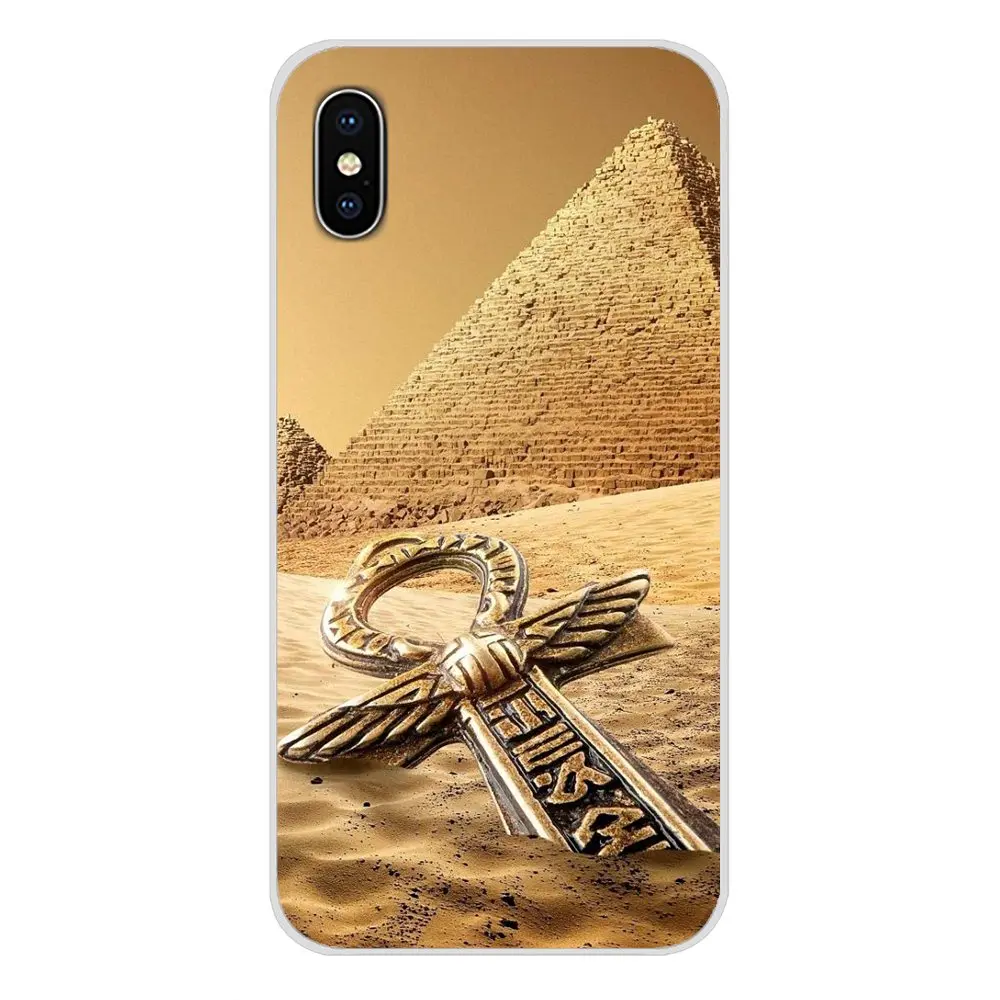 Прозрачный чехол из ТПУ с изображением пирамиды Египта пустыни для Samsung Galaxy S4 S5 MINI