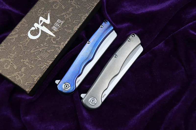 

CH new MAN Flipper folding knife S35VN blade bearing ball bearing titanium alloy handle outdoor camping fruit knife EDC tool