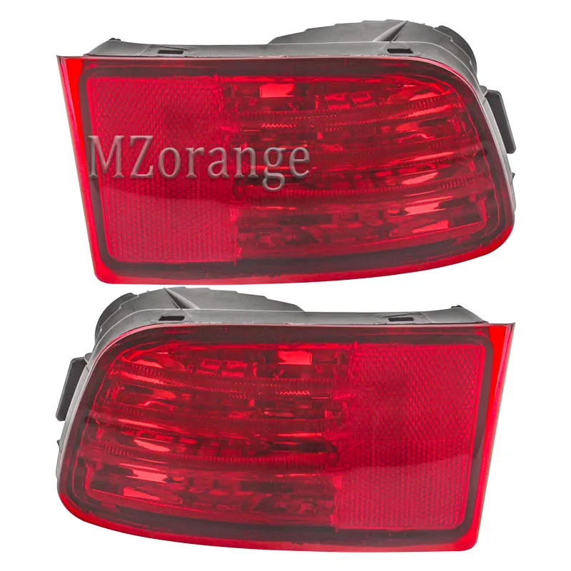 1Pair Red Светодиодный задний бампер отражатель задний тормозной светильник для Toyota Land Cruiser Prado GRJ120 TRJ120 FJ120 2002-2009 задние противотуманные фары светодиодный сигнал - Испускаемый цвет: 1Pair Red