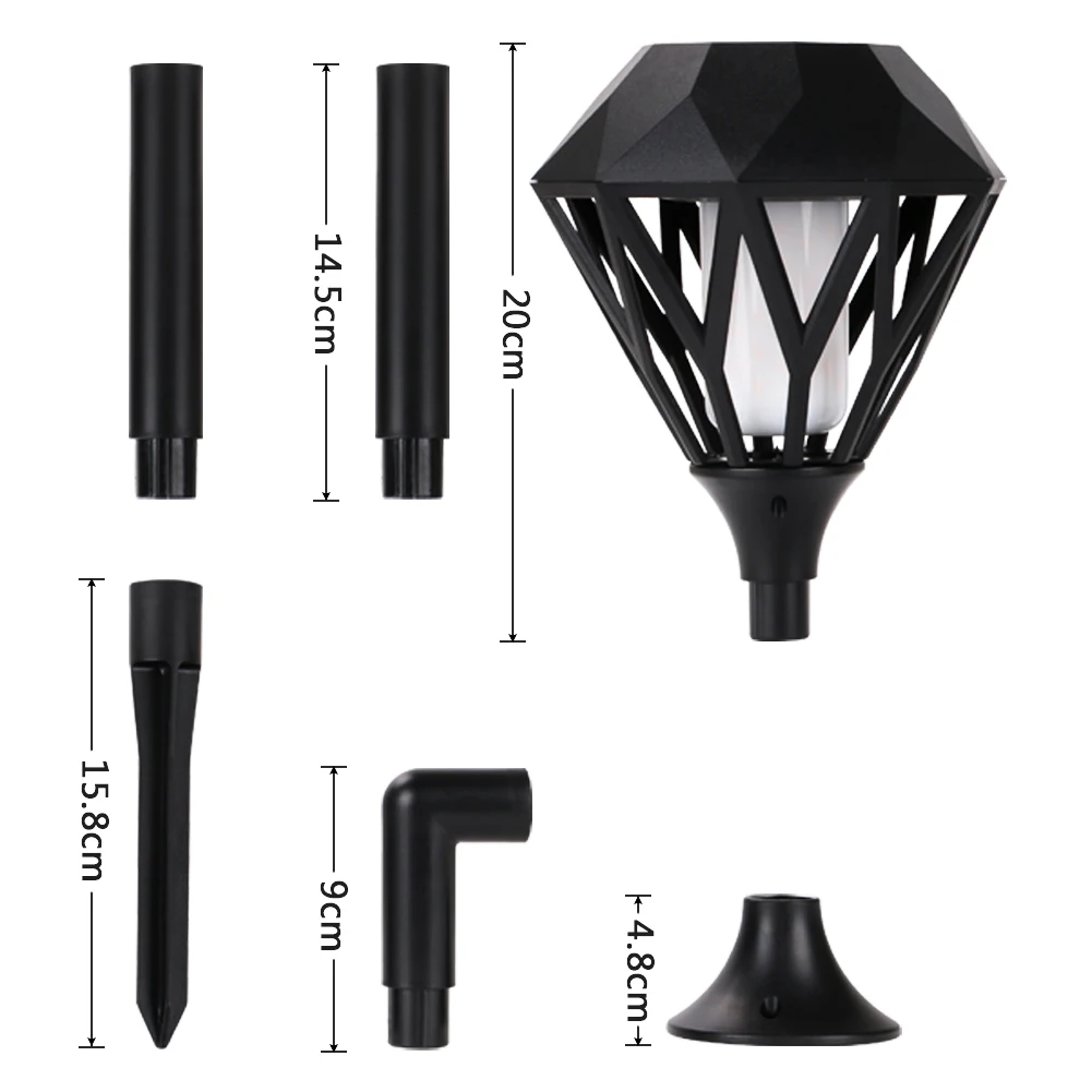 96 шт. светодиодный садосветильник фонарь на солнечной батарее IP65|Светодиодные