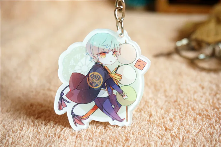 4 шт./компл. Touken Ranbu брелок онлайн аниме фигурки KATSUGEKI TOUKEN RANBU tsurвнешу Kcosplay