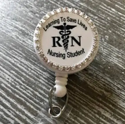 Various of RN Nurse Medical Symbo Retractable ID badge holder reel - Symbol Black Base Doctor ER NR 10pcs/lot | Канцтовары для