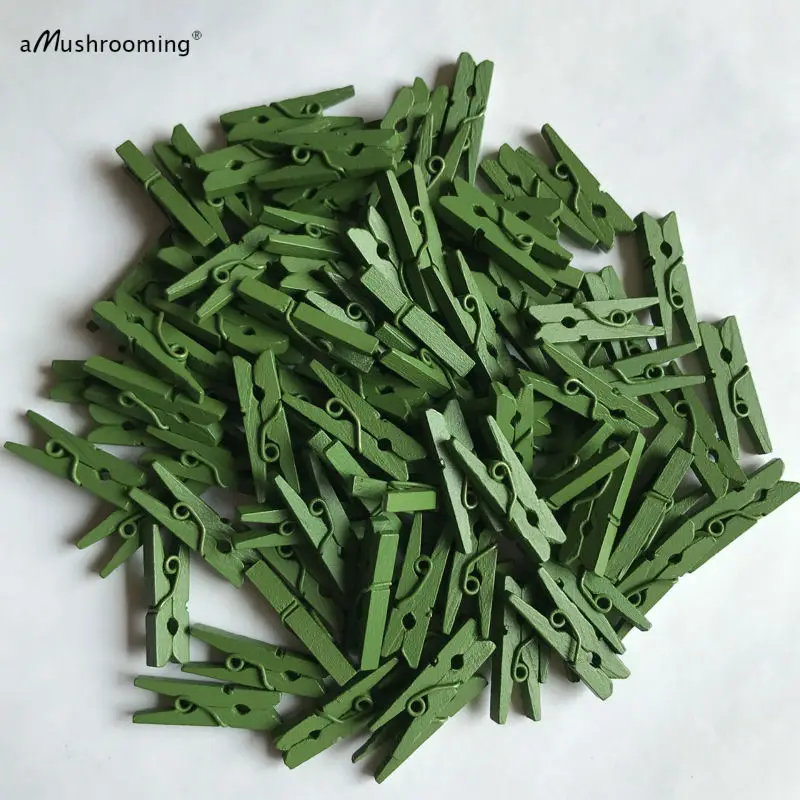 Зеленые Мини прищепки для дня рождения набор из 50 прищепок мальчиков и девочек