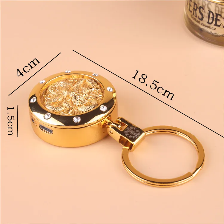 Creative Electronic Heating wire Lighter Keychain USB Lighter Reusable Charger Cigarette Lighter Gadgets for Men Multi-pattern