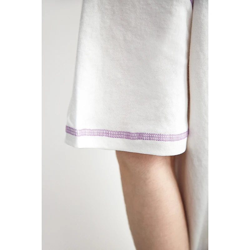 ARTKA Mid-year Promotion Time-Limited Spike Women Suits Short Sleeve Letter Print Knit Suit Casual T-shirt and Shorts SA11183X