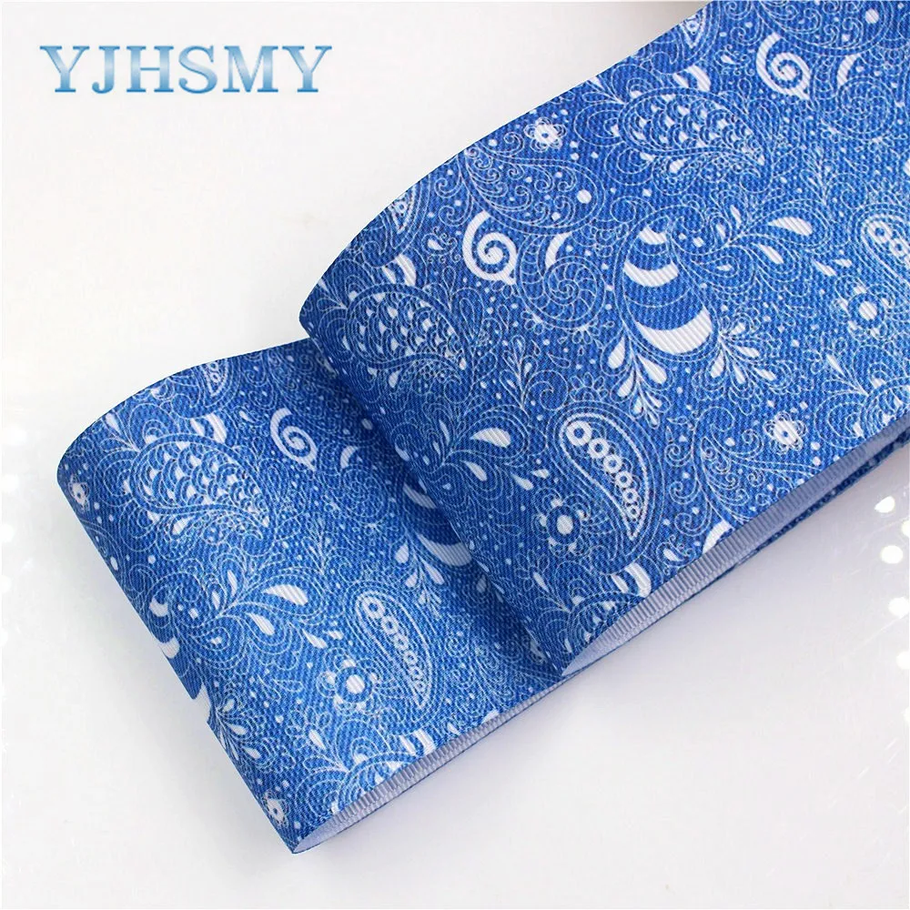 YJHSMY I-18428-58 75 мм 5 ярдов мультфильм ленты Термальность с печатным рисунком grosgrain
