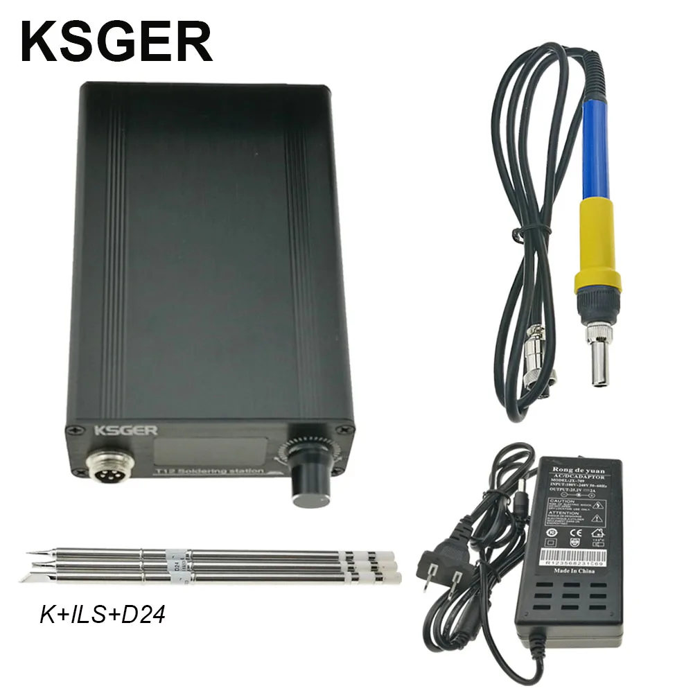 KSGER T12 паяльник станция литиевая батарея питание советы STM32 V2.1S OLED DIY наборы алюминиевый сплав FX9501 Электрический - Цвет: Sets 3