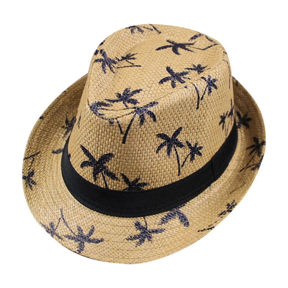 YOUYEDIAN Floppy Foldable womens fedora hat Ladies Women Maple Leaf Straw Beach Sun Summer Hat Cap cappellaio matto #3 | Аксессуары для