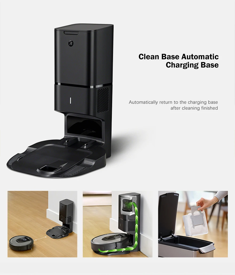 Робот-пылесос IRobot Roomba I7 Plus, автоматическое удаление грязи, отпечаток, смарт-карта, обнаружение грязи, автоматическая зарядка, APPControl