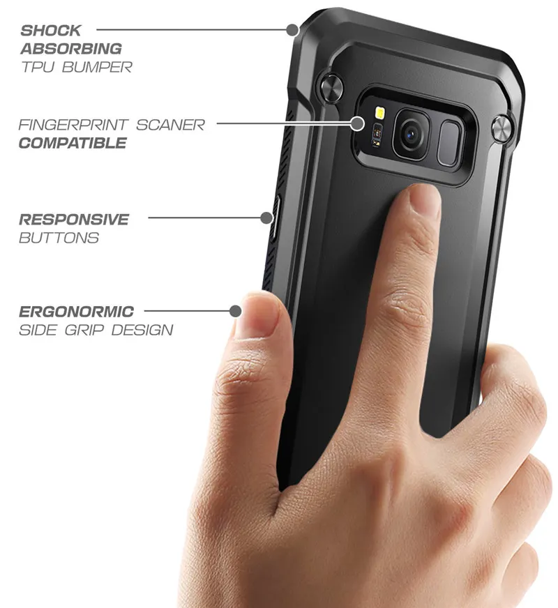 Чехол для samsung Galaxy S8, 5,8 дюймов, SUP, чехол, единорог, жук, серия UB, TPU+ PC, Премиум класс, гибридный, защитный, прозрачный чехол, задняя крышка
