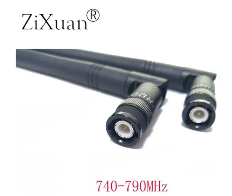 Серебристый 2 шт BNC 740-790 МГц G2 G3 SLX24 SLX4 Беспроводная микрофонная антенна для Sennheiser EW100G3 Shure беспроводной приемник - Цвет: Серебристый