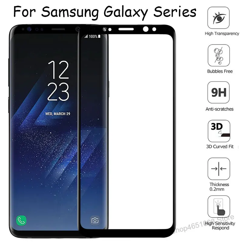 3D Защитное стекло для Samsung Galaxy Note 10 pro 9 8 S9 S8 S7 S6 Edge Plus защита экрана изогнутое