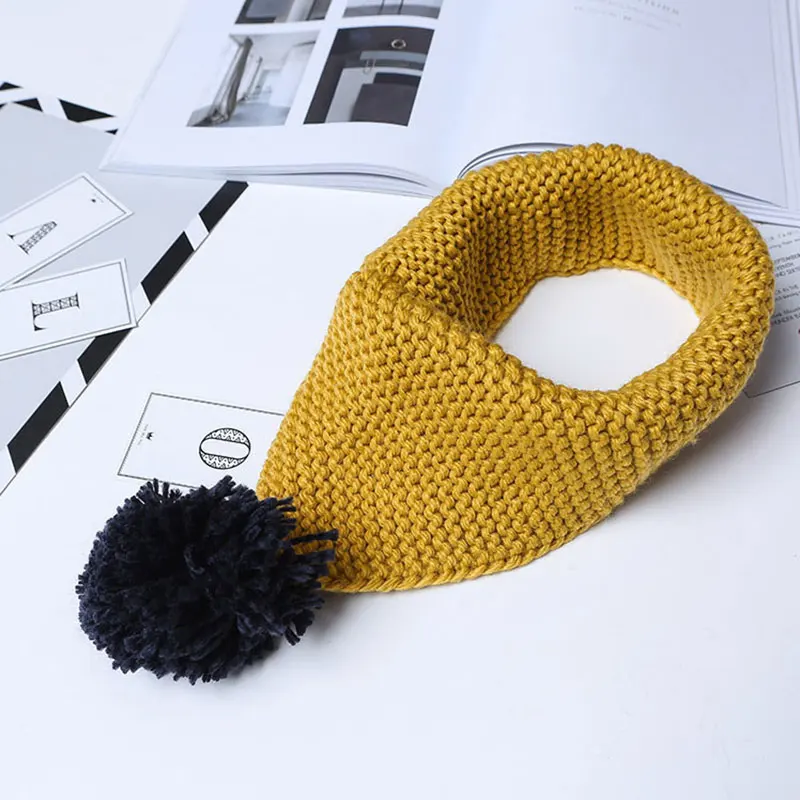 New Ring Scarf for Kids Autumn Winter 2018 Wool Collar Scarves Children Knitted Children's Neckerchief Clothing Accessories |