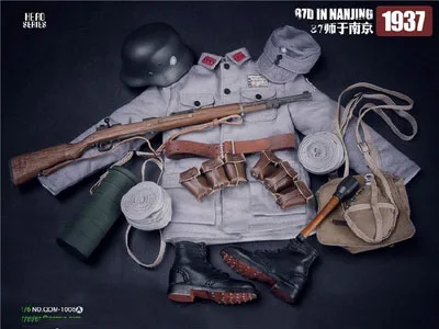 QH1005A Коллекционный 1/6 мужской солидер, военный Национальный революционный армейский 87-й дивизион в Нанкине, набор одежды для 12 дюймов, фигурка - Цвет: QH1005A