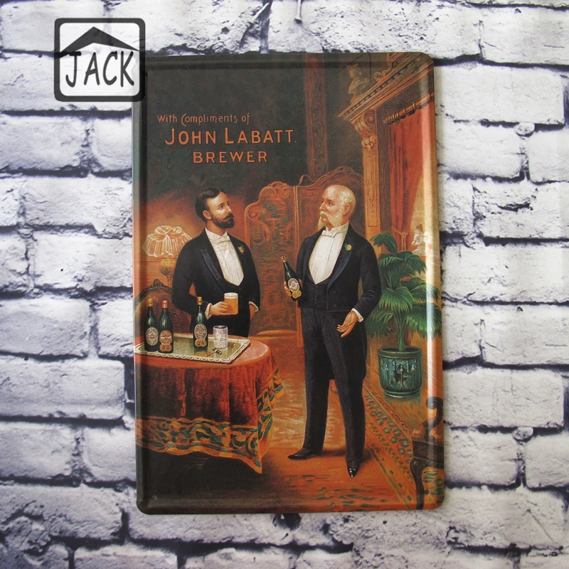 Винтажная жестяная вывеска в виде пива для бара или клуба|Таблички и знаки| |