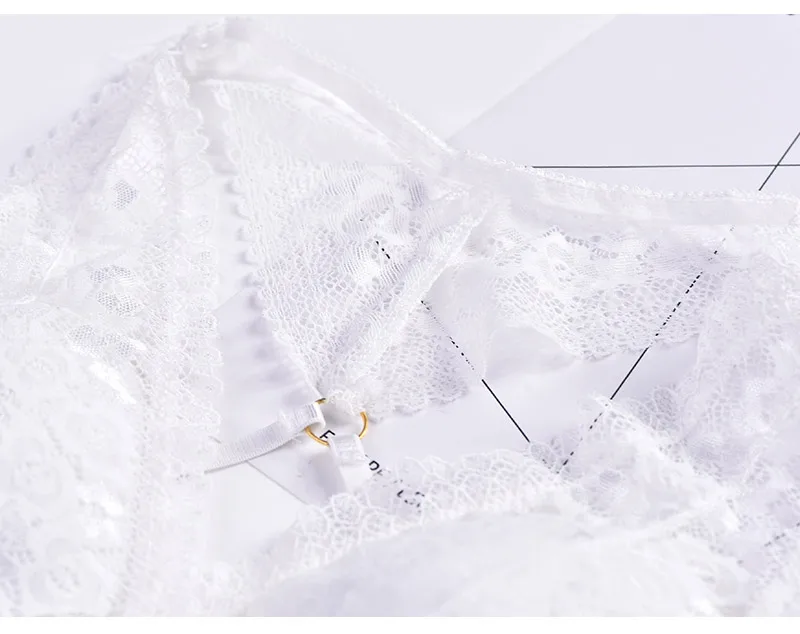 Для женщин бюстгальтер с глубоким вырезом, костюм с сексуальным вырезом и открытой спиной, сексуальное с лямкой на шее без косточек модные бюстгальтеры для женщин, вечерние Клубные кружево короткий топ, бюстгальтер без косточек черный, белый цвет