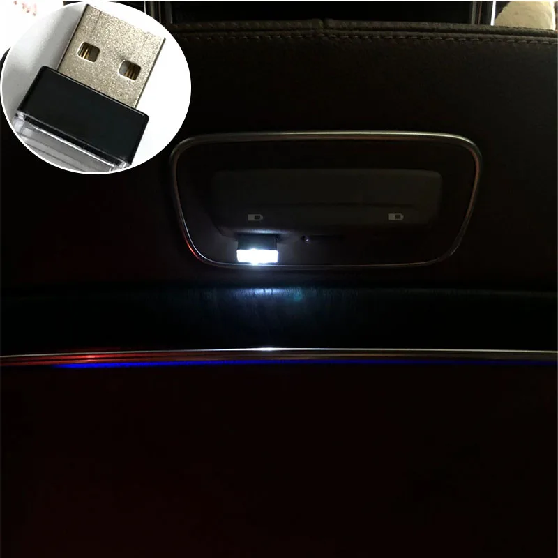 1 шт. автомобильный Стайлинг USB атмосферный светодиодный светильник чехол для