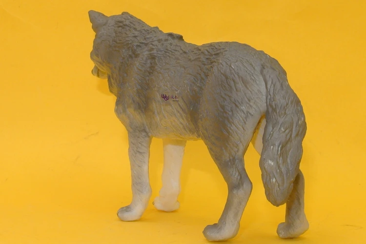 Горячие игрушки: средний серый волк модель животные детские игрушки Детский