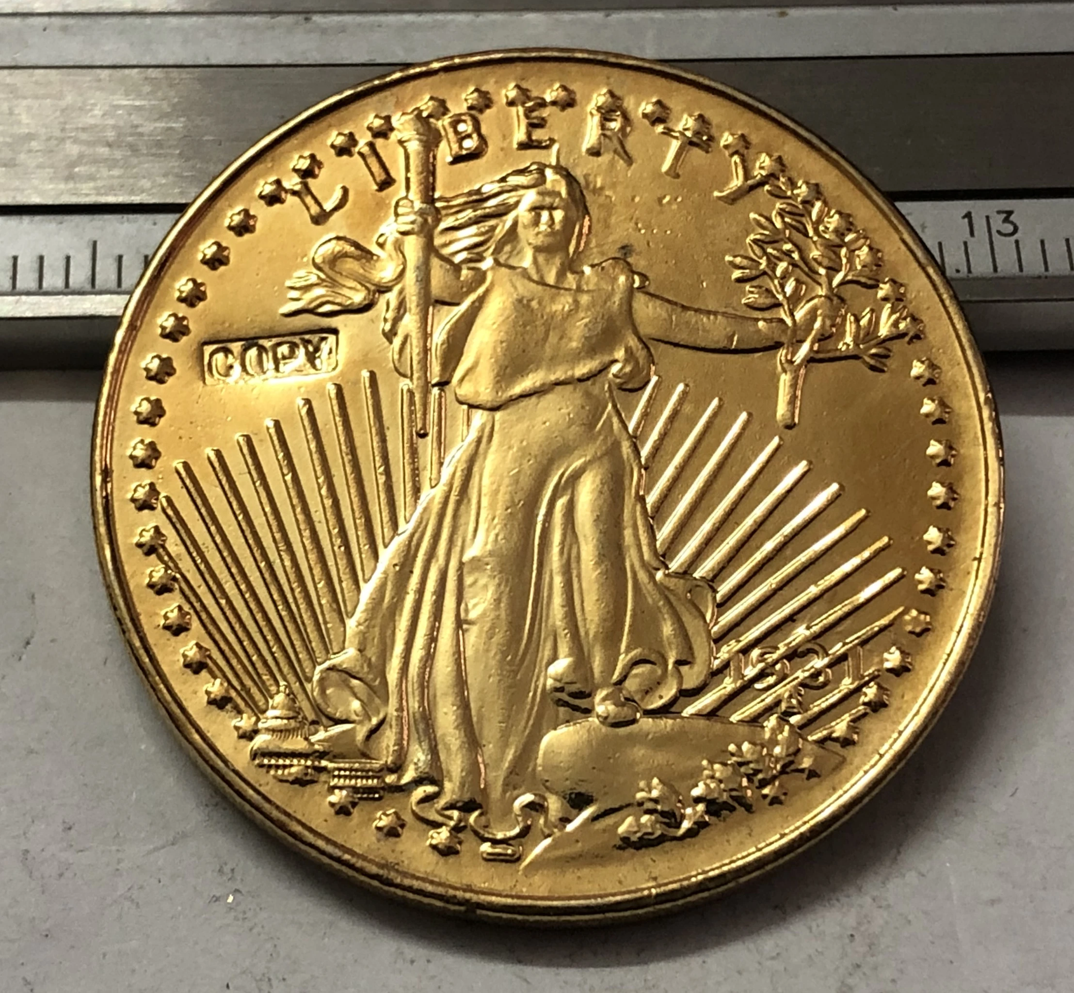1931 P. D US SAINT GAUDENS $20 Золотой доллар точная копия монеты | Дом и сад