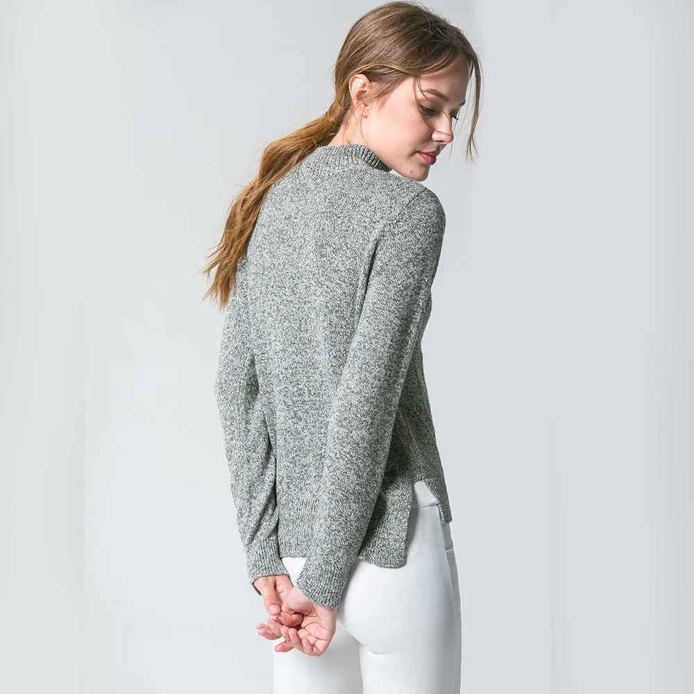 2019 Real Poncho Autumn And Winter New Pattern Side Vent High Lead Pullover Joker Sweater Rendering Unlined Upper Garment Woman | Женская