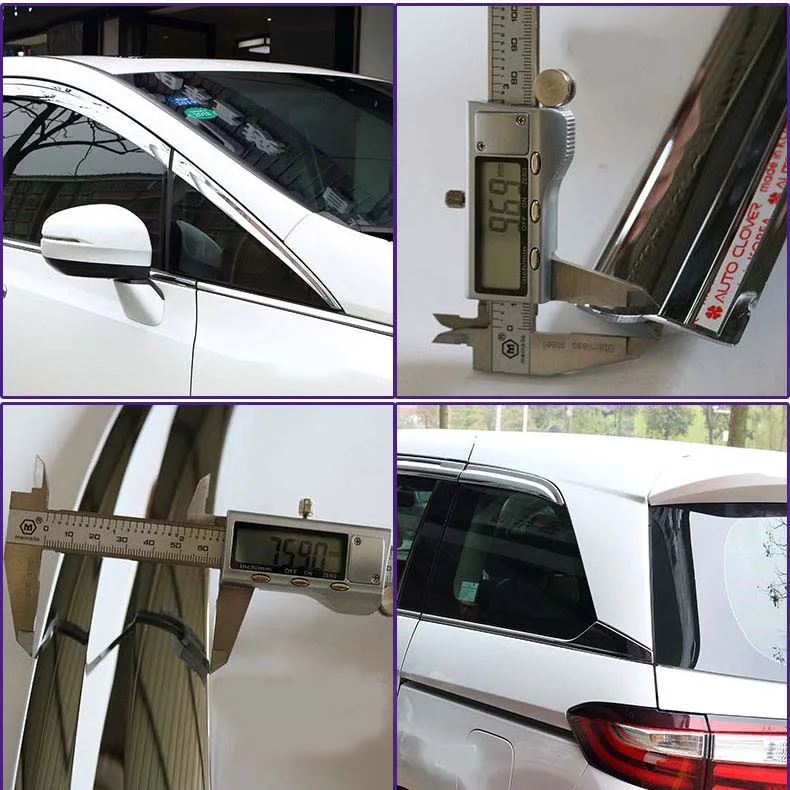 1 комплект новинка хромированные боковые вентиляционные козырьки для окон от