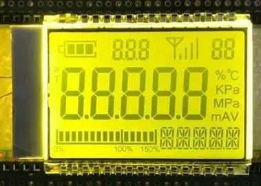 32PIN HTN положительный 5-знака после запятой сегмент ЖК-дисплей сварки Панель белый/желтый и зеленый цвета/синий Подсветка 3V - Цвет: Yellow Green