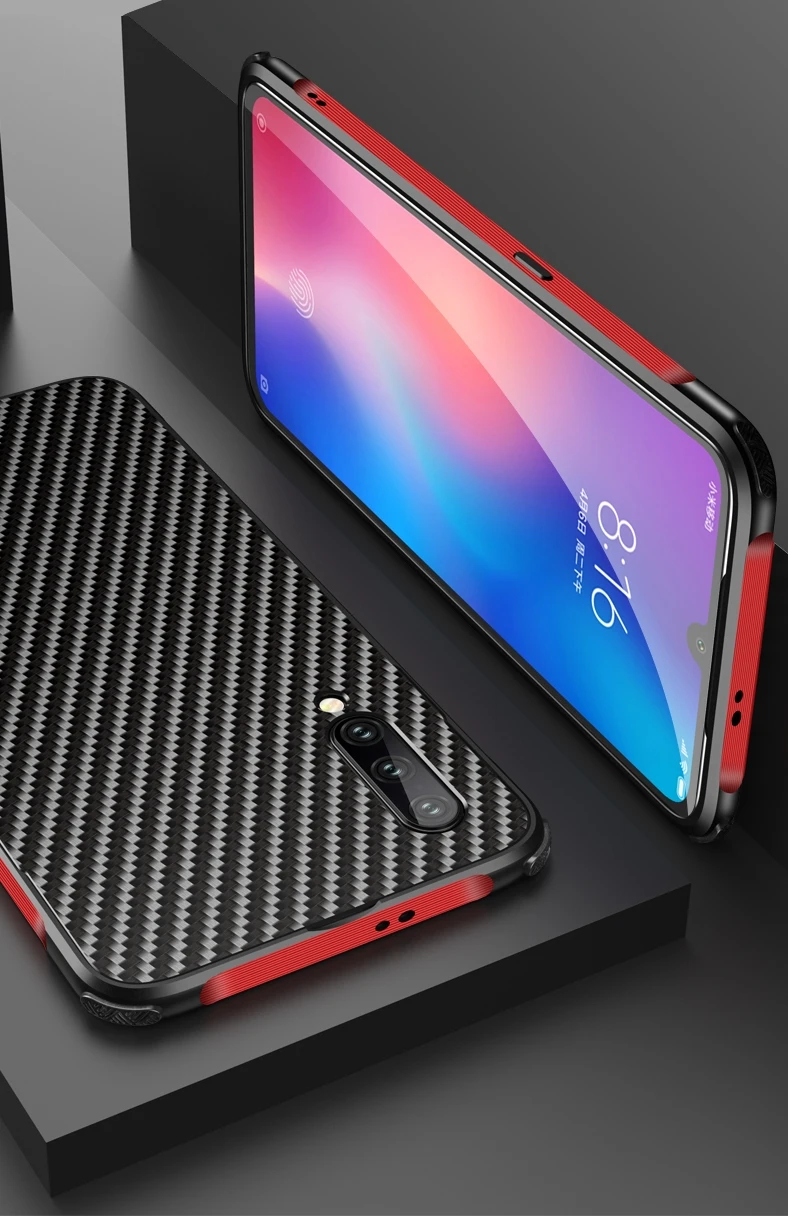 Чехол для Xiaomi mi 9T mi 9 8, металлический алюминиевый бампер, рамка из углеродного волокна, чехол для Xiao mi Red mi K20 Pro, чехол