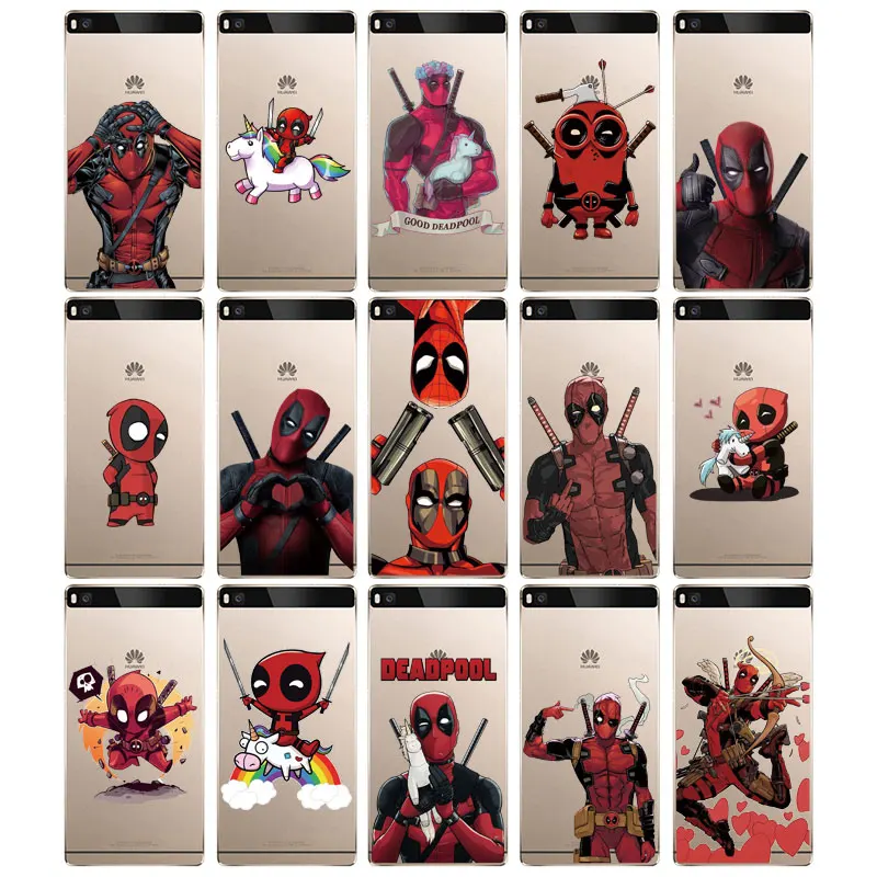 DREAMFOX L031 Deadpool Soft TPU Silicone Case Cover For Huawei P8 P9 P10 Lite Plus 2017 Honor 8 Pro 9 6X |