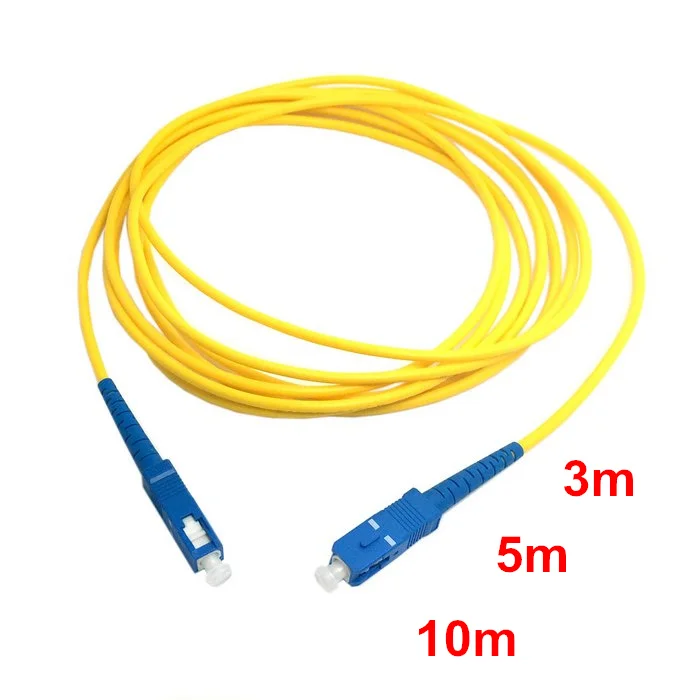 SC to Fiber Patch Cord Jumper Cable SM Simplex Single Mode Optic for Network 1m 3m 5m 10m 15m 20m 30m 50m | Компьютеры и офис
