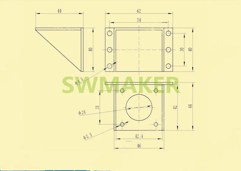 6 шт 3D части принтера Нема 17 (Национальная ассоциация владельцев
