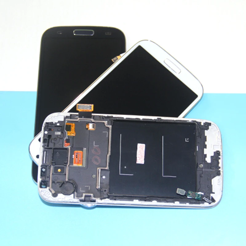 ЖК-дисплей с сенсорным экраном и дигитайзером в сборе рамкой для samsung galaxy s4 gt-i9500