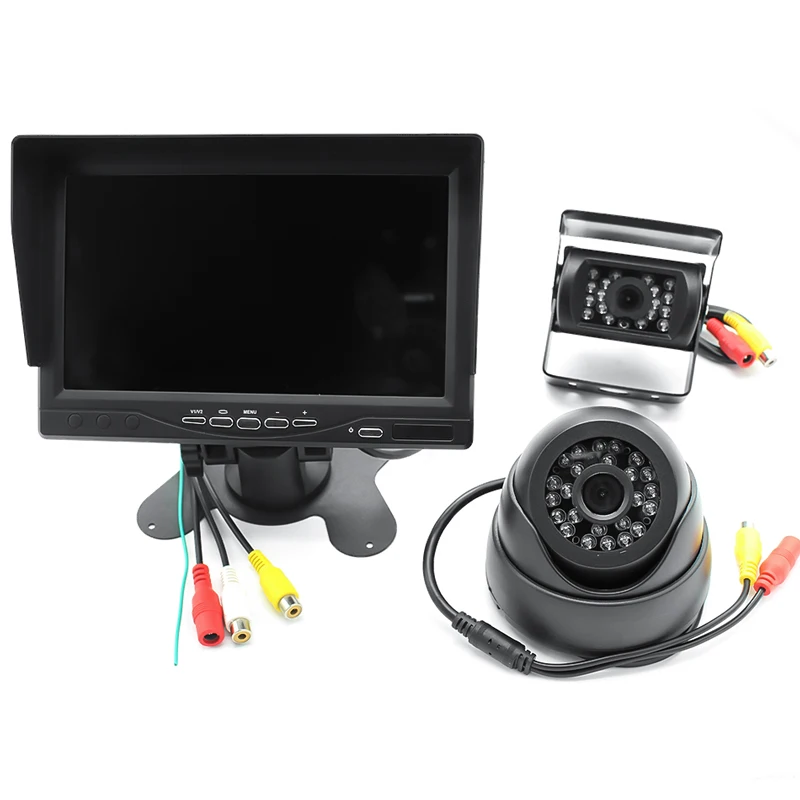 GreenYi HD AHD 7 &quotTFT ЖК экран 2 CH монитор парковки автомобиля DVR цифровой
