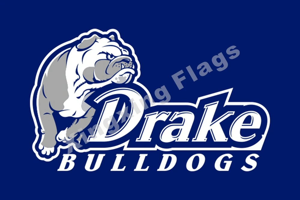 Drake Bulldogs Nation Flag 3ft X 5ft Polyester Banner Flying Size No.4 90*150cm Custom | Дом и сад